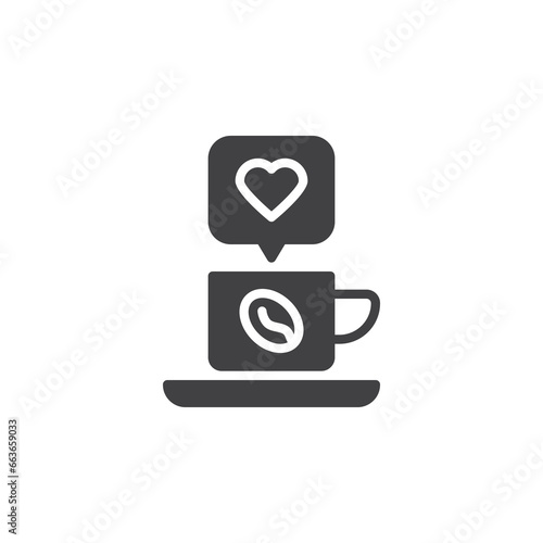 Coffee addict vector icon