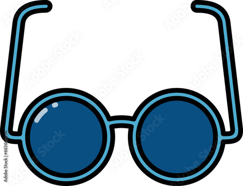 Blind glasses icon