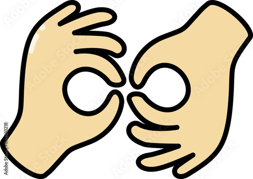Hand laguage sign icon