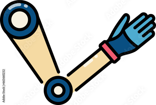 Prosthetic arm icon
