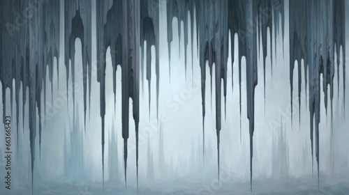 Ice's Echo: Melting icicles against a muted background, representing the cry of melting polar regions