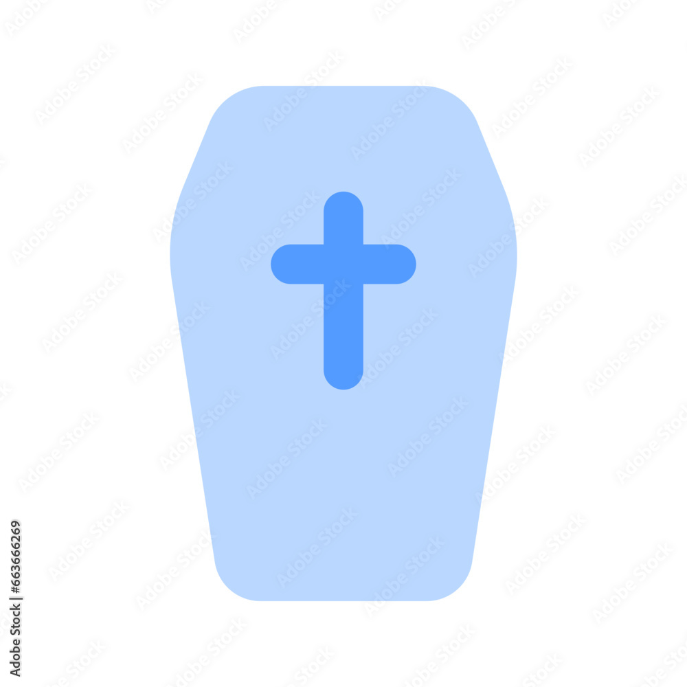 Fototapeta premium coffin duotone icon