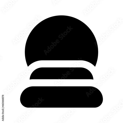 crystal ball glyph icon
