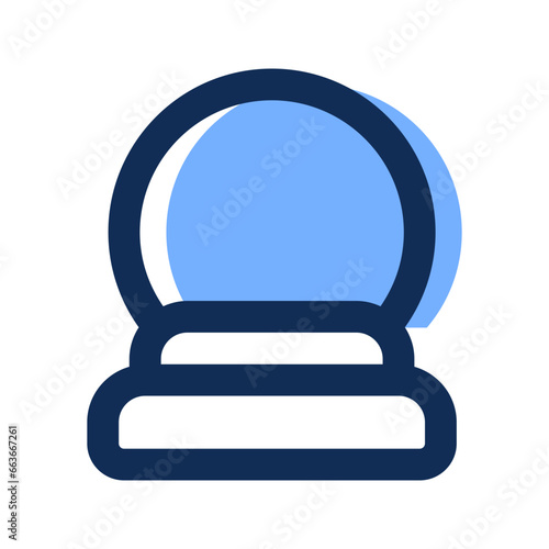 crystal ball filled line icon