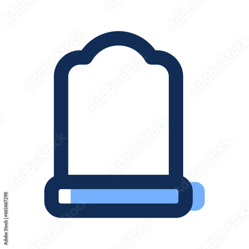 tombstone filled line icon