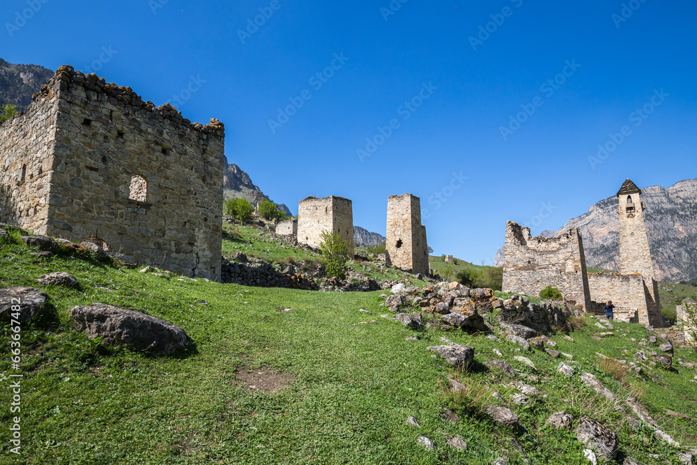 Obraz premium Egikal complex of battle towers in Ingushetia