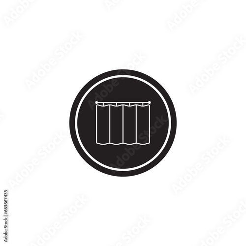 curtain icon vector