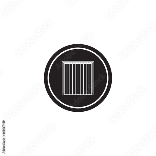 curtain icon vector