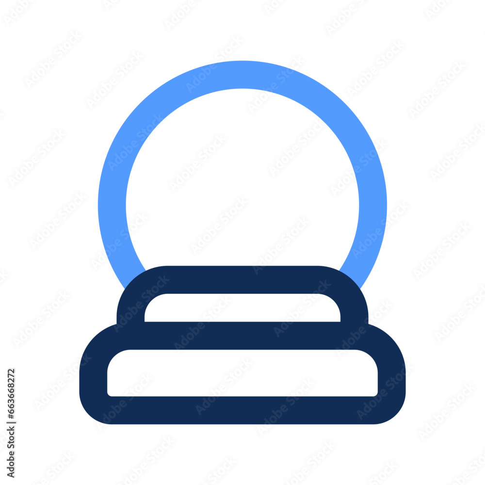 crystal ball outline color icon crystal ball outline color icon