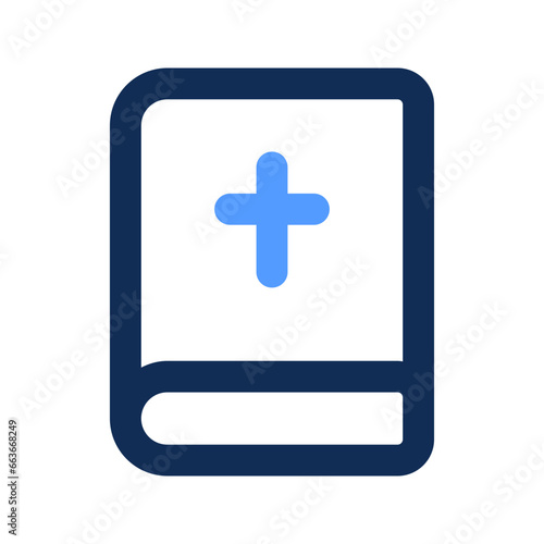 bible outline color icon