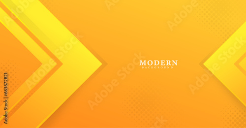 abstract modern yellow orange banner background