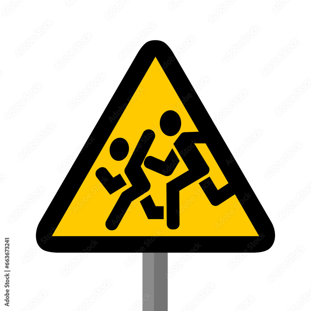 courir chantier triangle jaune panneau signalisation danger courir chantier triangle jaune panneau signalisation danger