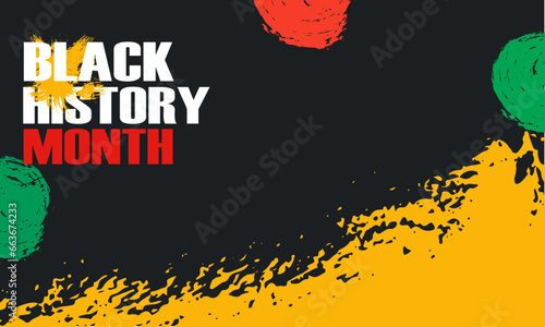 black history month banner background