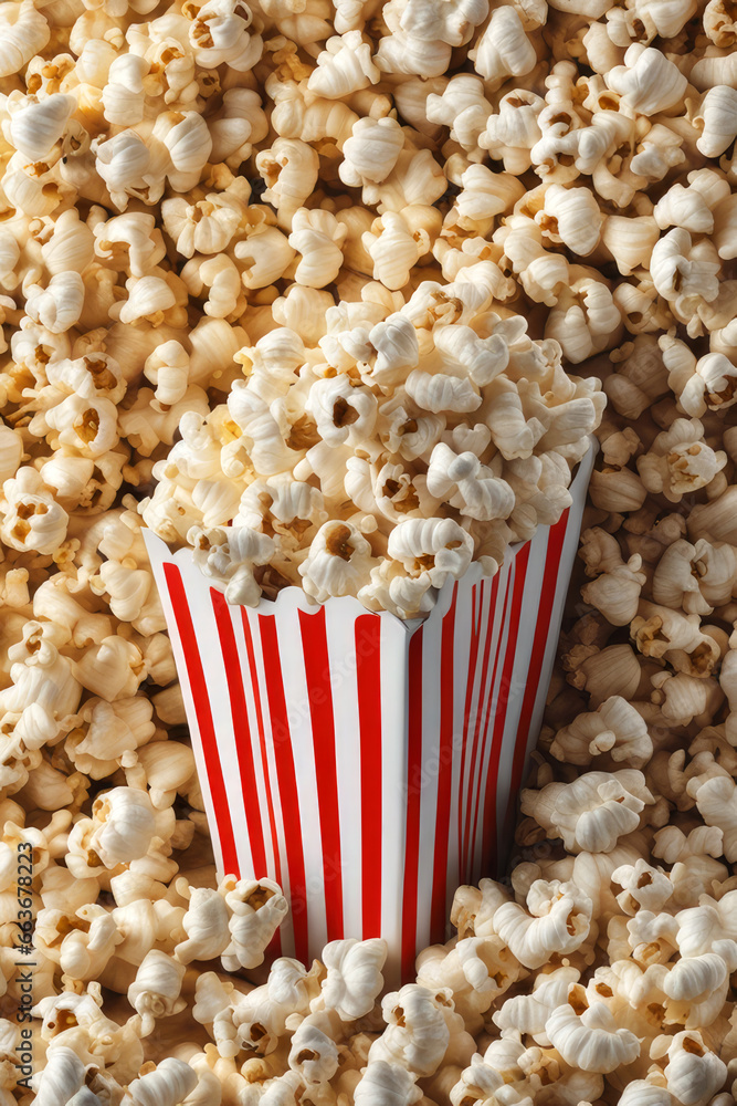popcorn, generated by artificial intelligence popcorn, generated by artificial intelligence
