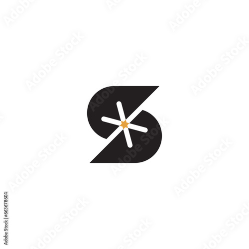 S star logo design illustration vector template