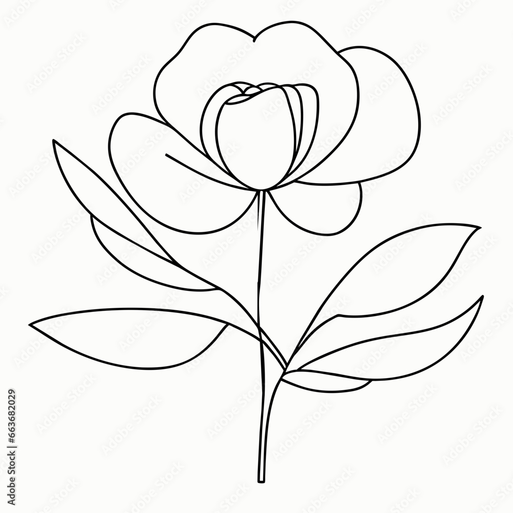 Obraz premium flower logo