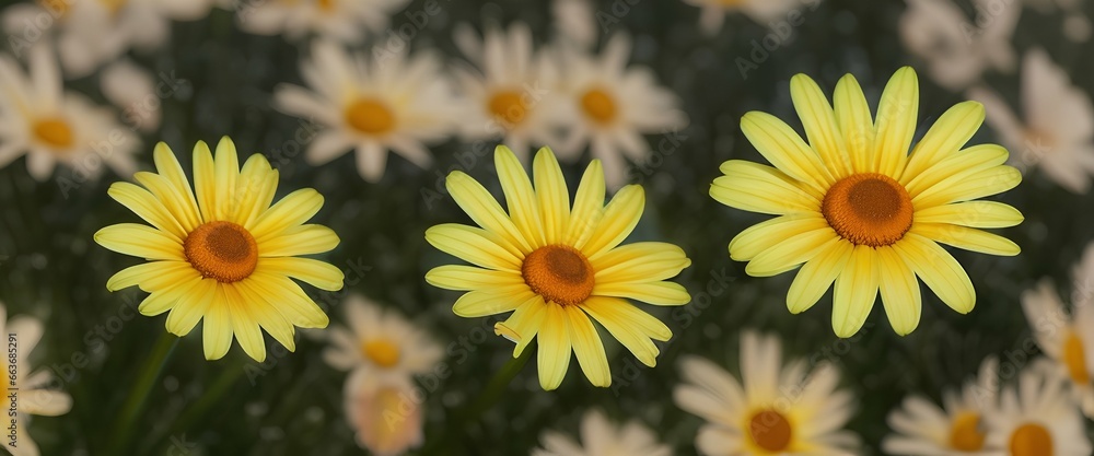yellow flowers in the garden yellow flowers in the garden