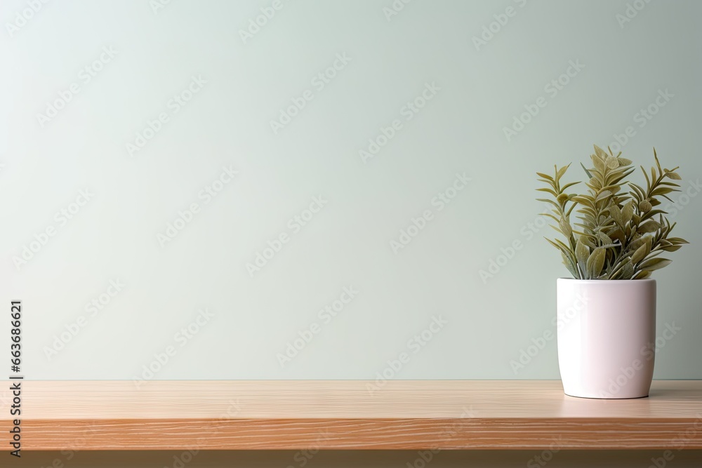Empty wooden table with tree pot in minimalist living room with natural elements. Simplicity and style in modern interior design. Clean and cozy. Wall minimalism. Bright and contemporary space Empty wooden table with tree pot in minimalist living room with natural elements. Simplicity and style in modern interior design. Clean and cozy. Wall minimalism. Bright and contemporary space