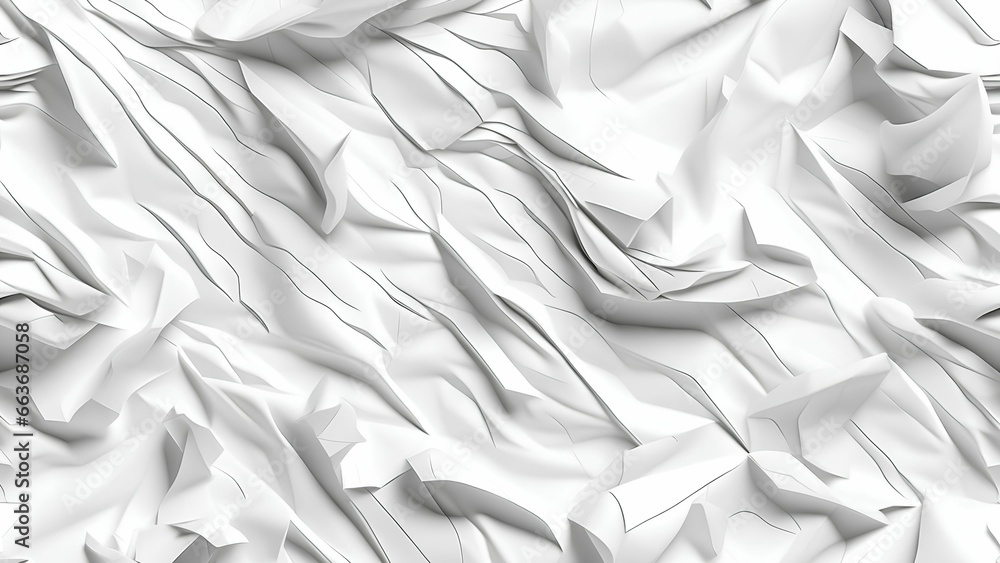 white crumpled paper