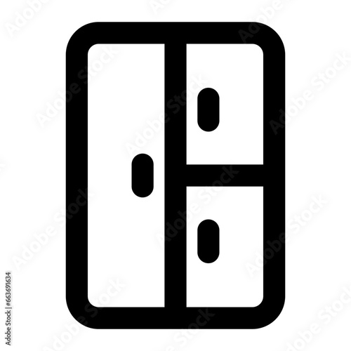 cupboard line icon