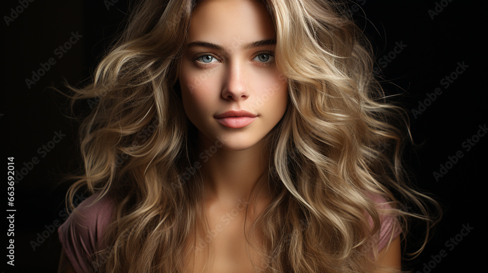 beautiful blond girl. beauty portrait. beautiful blond girl. beauty portrait.