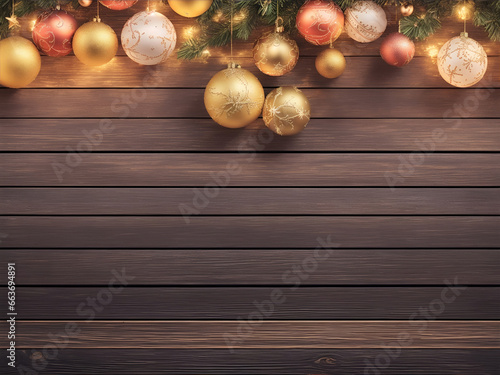 A vibrant cozy christmas decoration background wallpaper, christmas night celebration