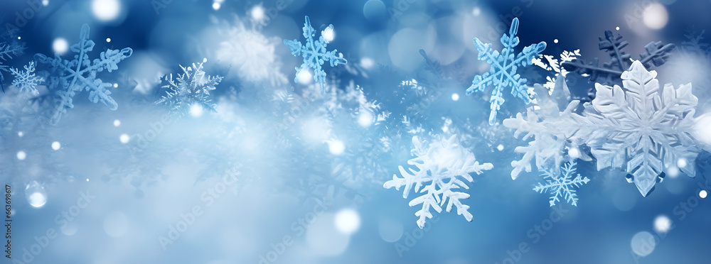 white falling snowflakes on the night sky with a Blue background. Bokeh with white snow and snowflakes on a blue background. white falling snowflakes on the night sky with a Blue background. Bokeh with white snow and snowflakes on a blue background.