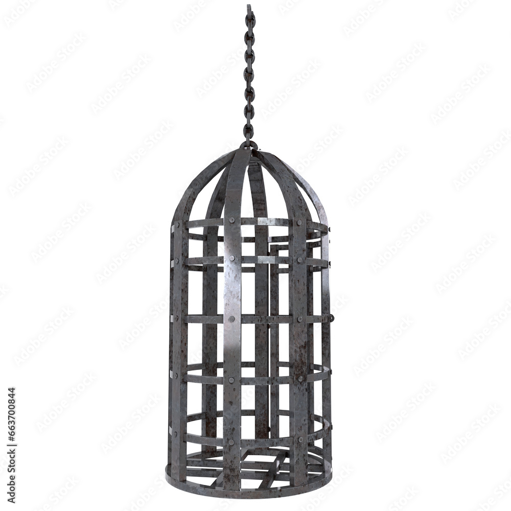 Fototapeta premium Cage isolated on transparent
