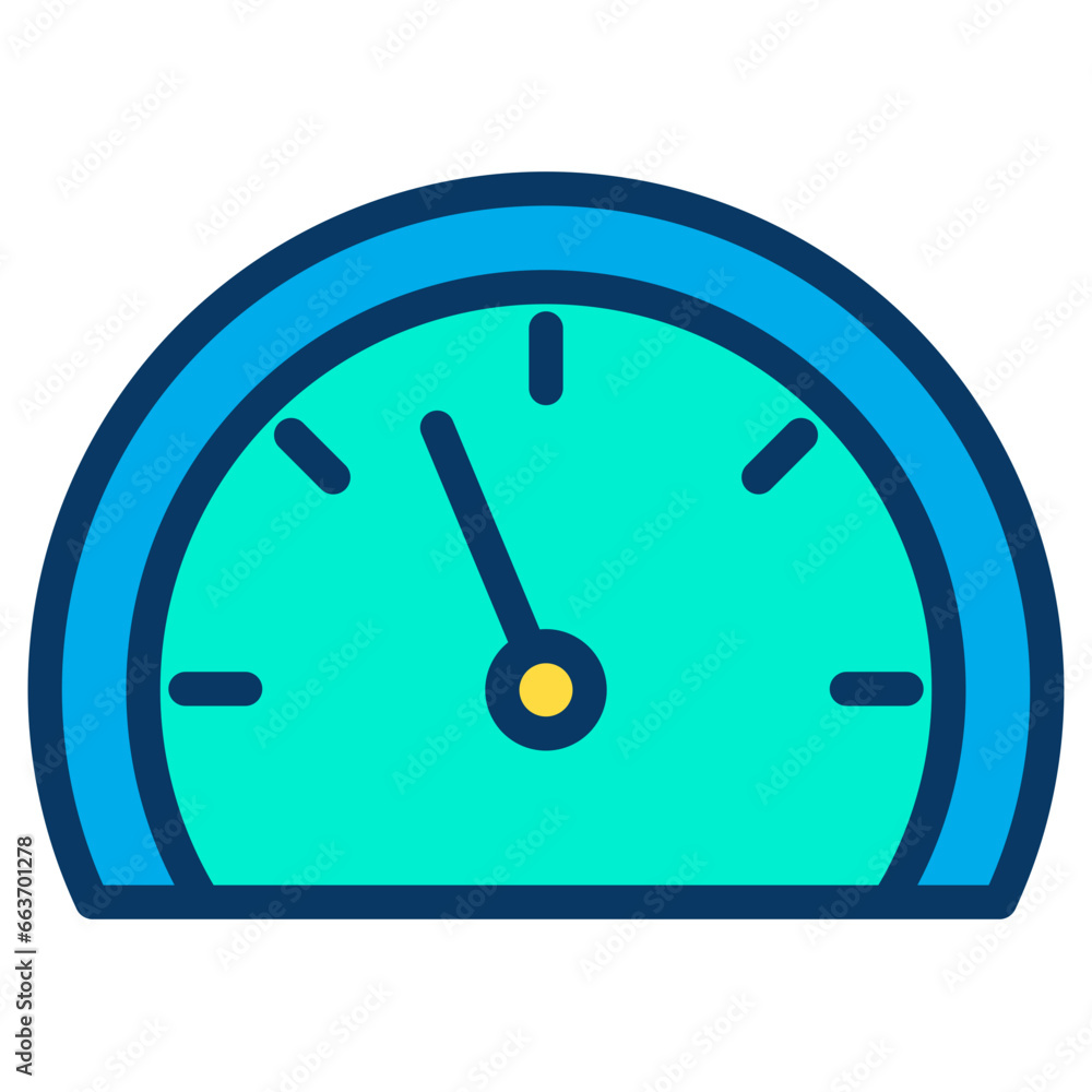 Lineal color Speedometer icon Lineal color Speedometer icon