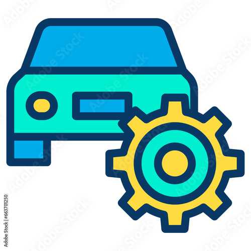 Lineal color Hotel Service icon