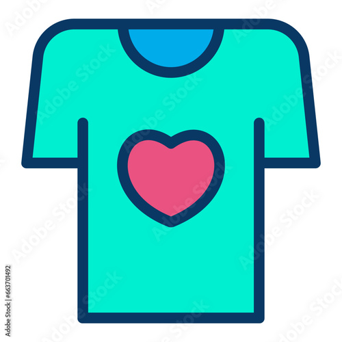 Lineal color Shirt icon