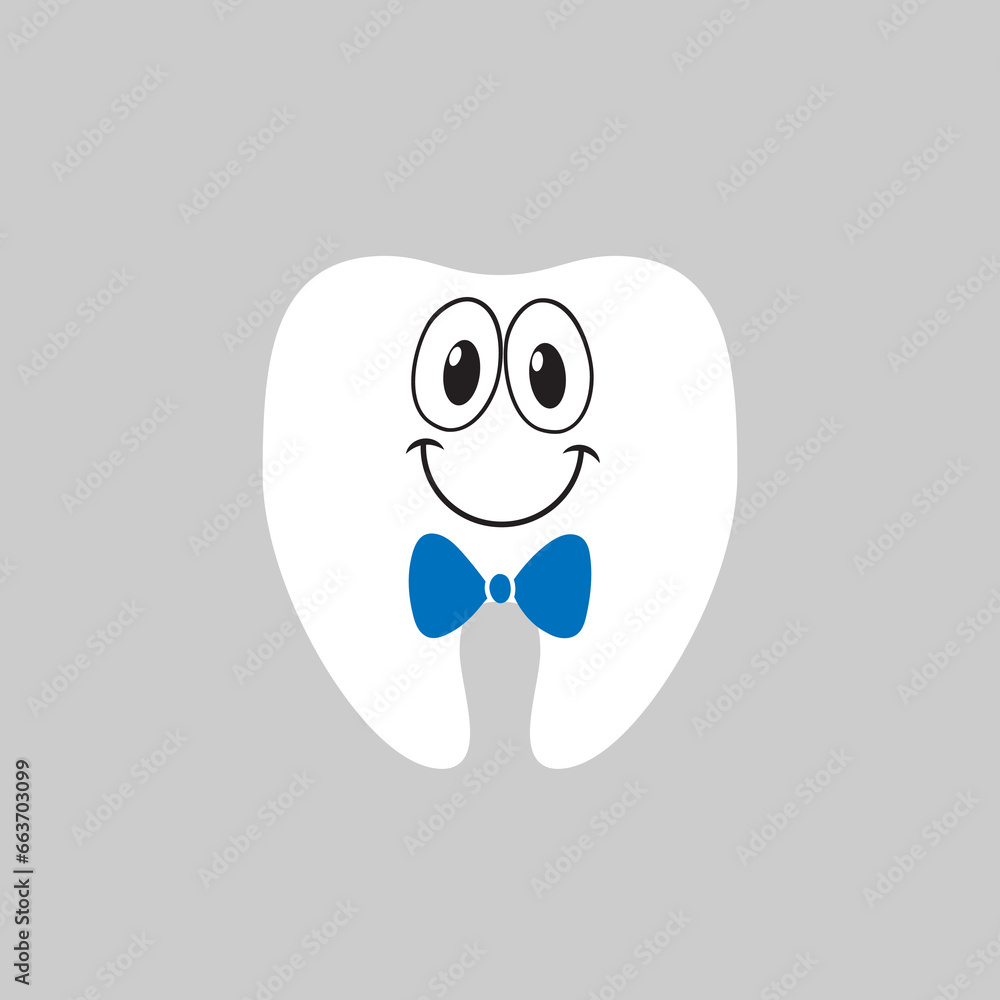 Tooth icon vector. Tooth Fairy illustration sign. Funny tooth symbol or logo. Tooth icon vector. Tooth Fairy illustration sign. Funny tooth symbol or logo.