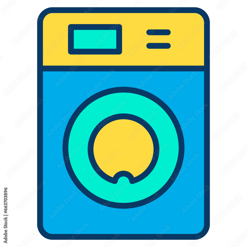 Lineal color Washing Machine icon Lineal color Washing Machine icon