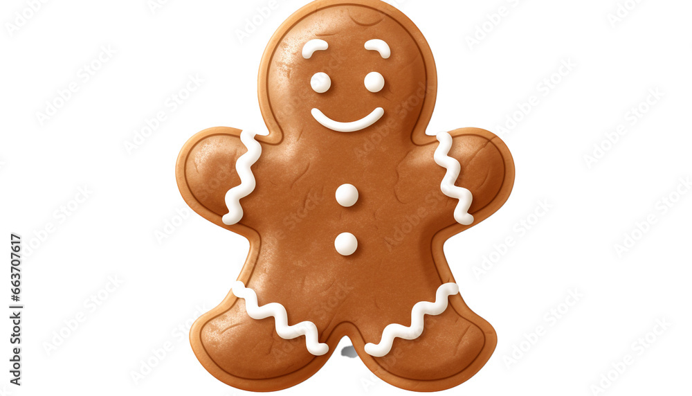 A cute gingerbread man cookies with smile PNG Transparent A cute gingerbread man cookies with smile PNG Transparent