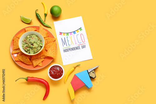 Greeting card with text MEX...