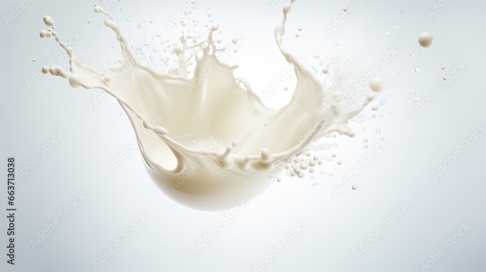 pouring milk splash isolated on white background pouring milk splash isolated on white background