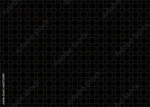 Luxury gold square pattern background on black background, Christmas patterns & geometric pattern