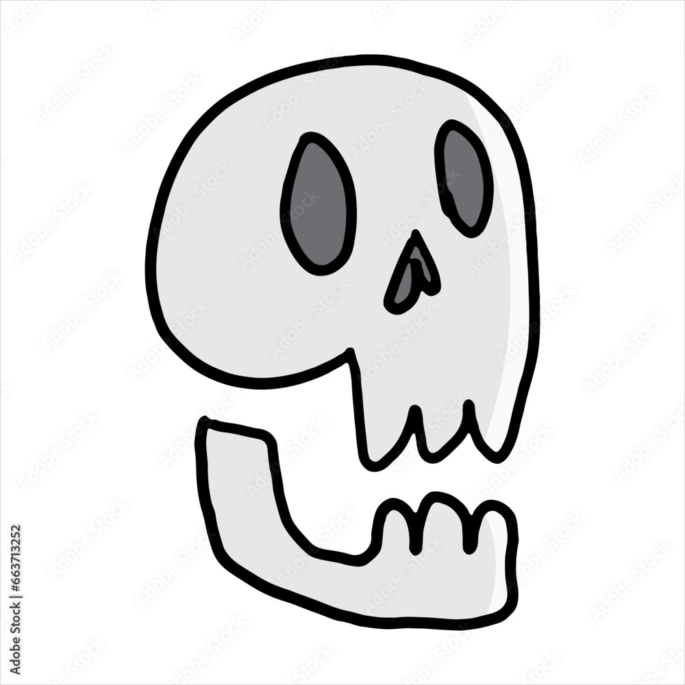 Fototapeta premium Halloween element. Hand drawn vector illustration.