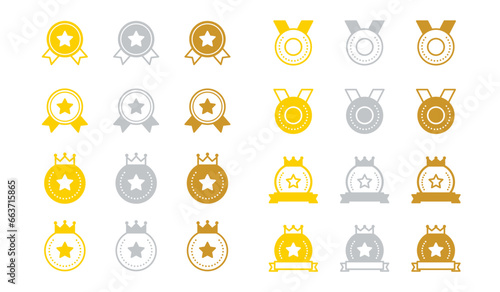 ランキングメダル　アイコンセット