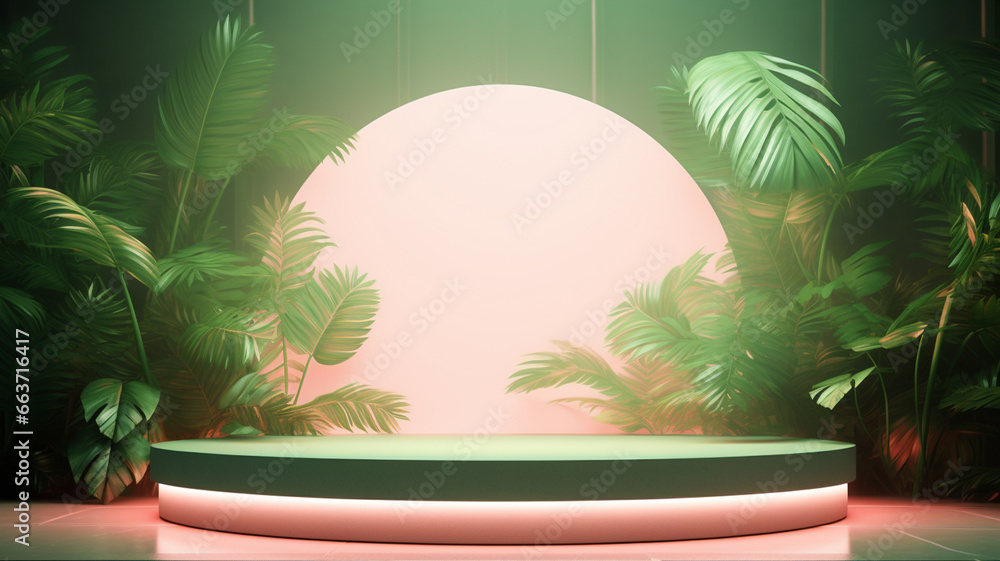 Podium background minimal pastel Podium background minimal pastel