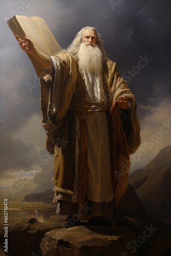 The Ten Commandments tables of Moses photo