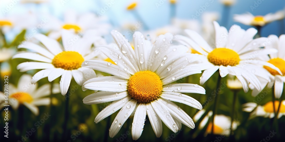 Fototapeta premium daisy flower background