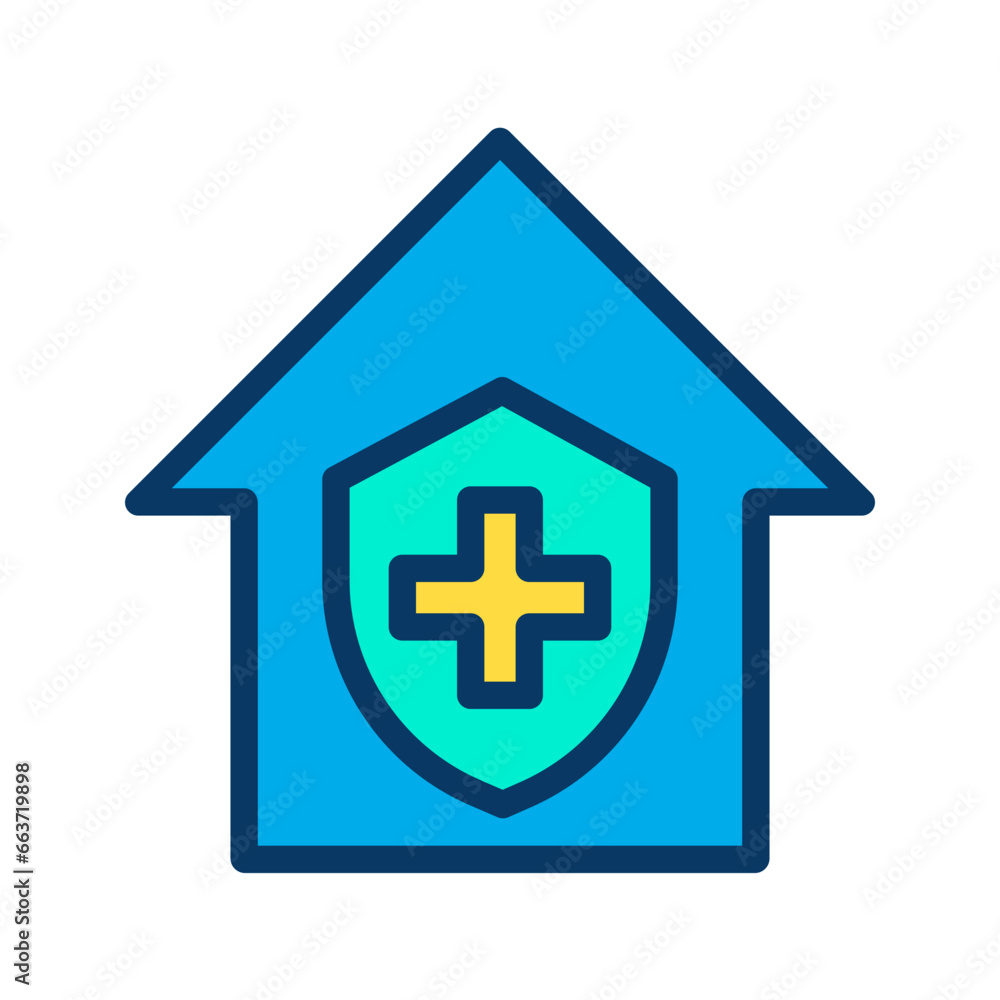 Lineal color Medical Home icon Lineal color Medical Home icon