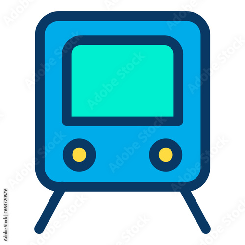 Lineal color Train icon