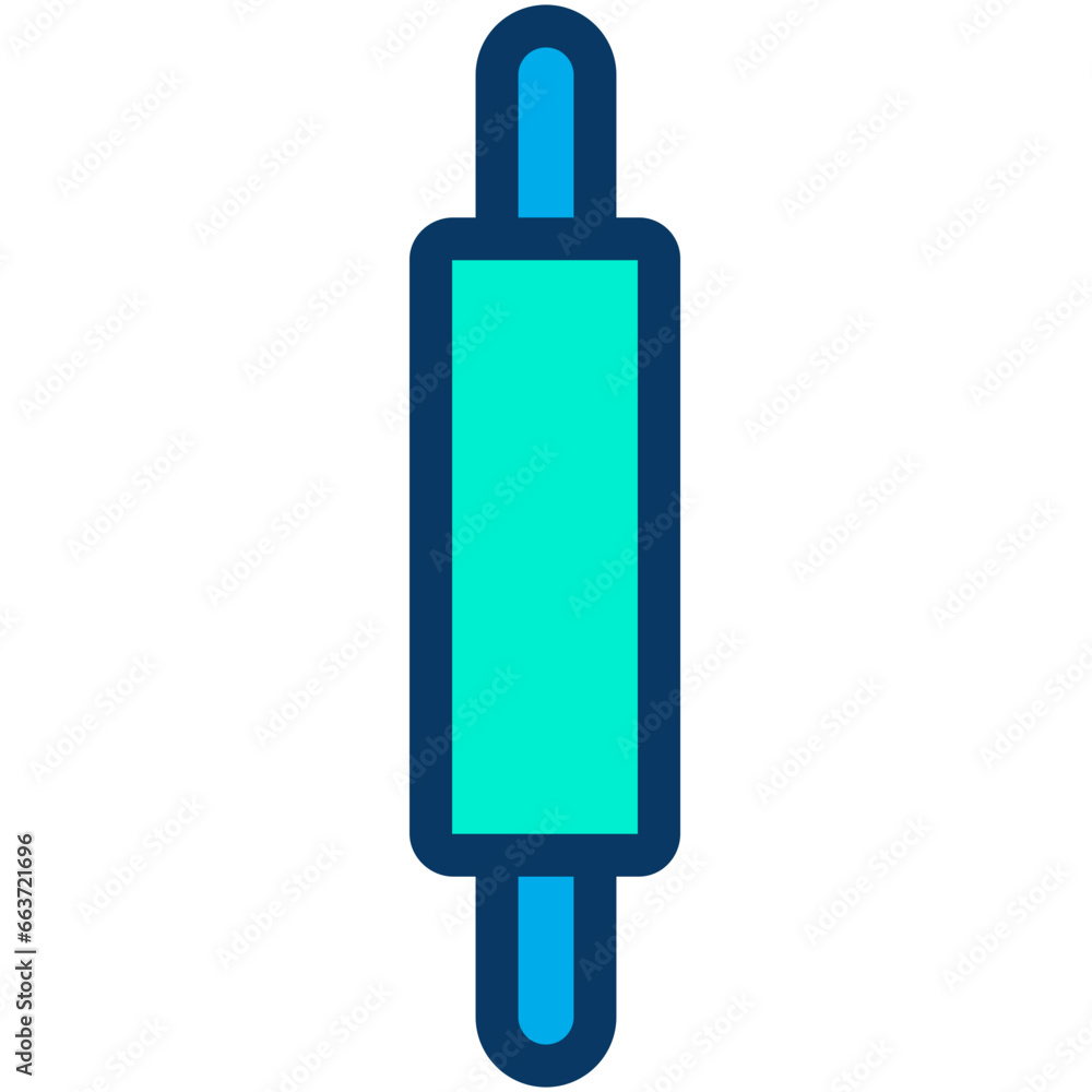 Lineal color Rolling Pin icon Lineal color Rolling Pin icon