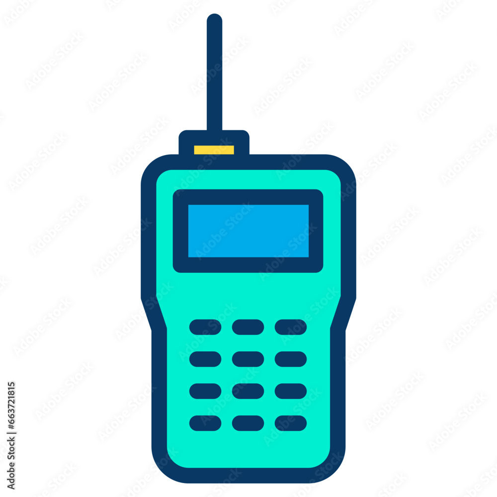 Lineal color walkie talkie icon Lineal color walkie talkie icon