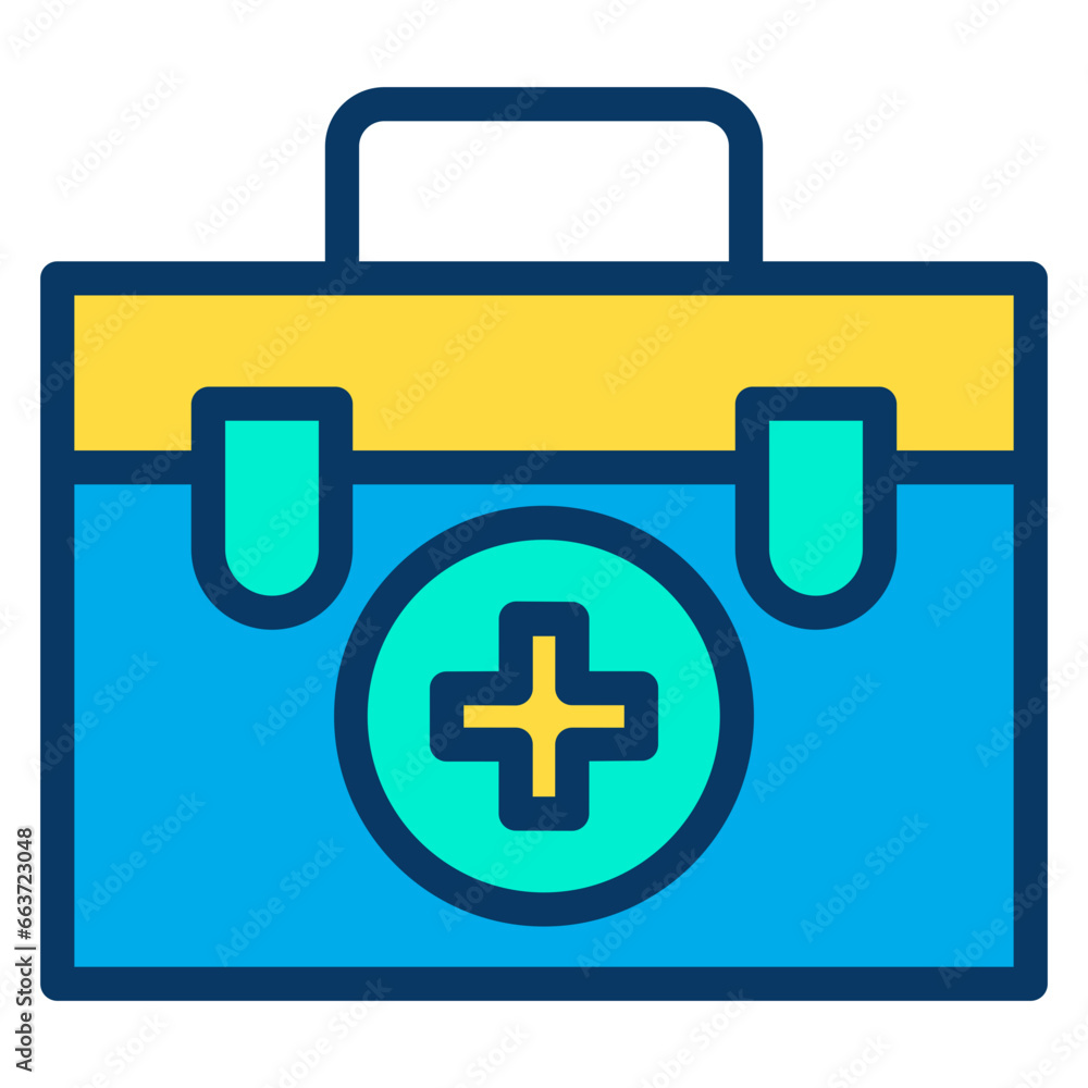 Lineal color First aid kit icon Lineal color First aid kit icon