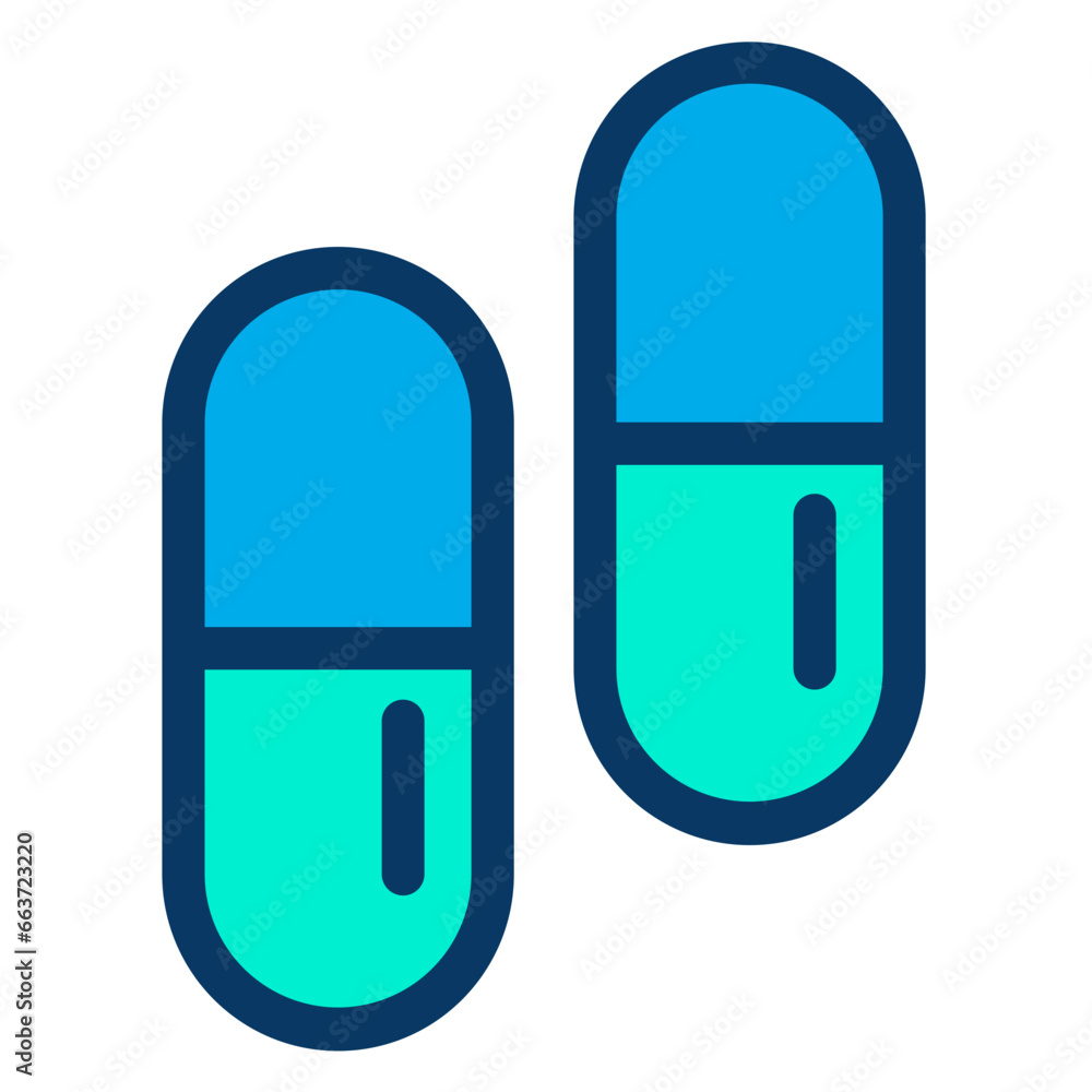 Lineal color pill icon Lineal color pill icon