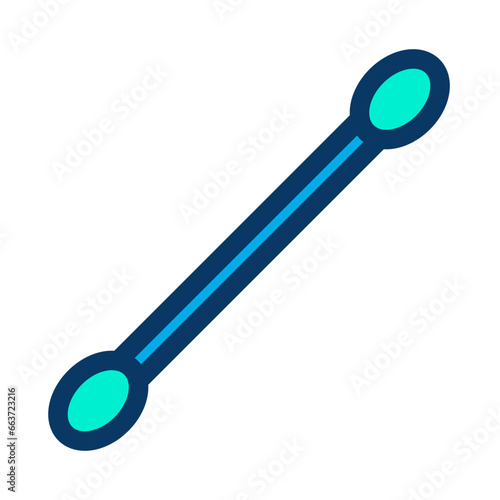 Lineal color Cotton Swab icon