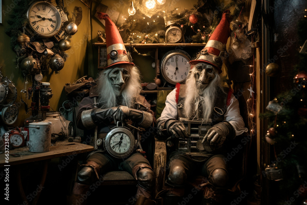 Steampunk Christmas: Steampunk elves